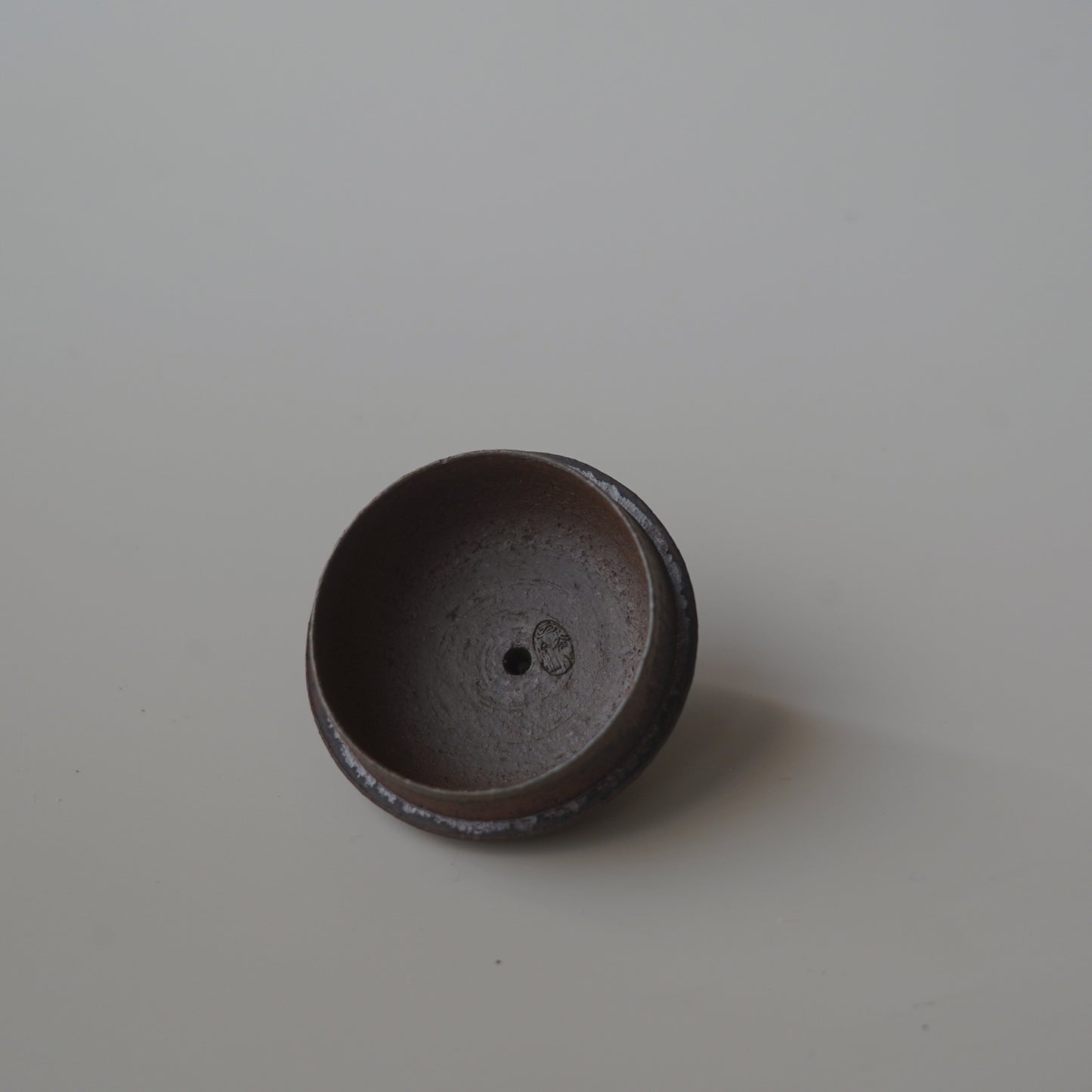 柴燒紫砂朱泥梨形單孔壺