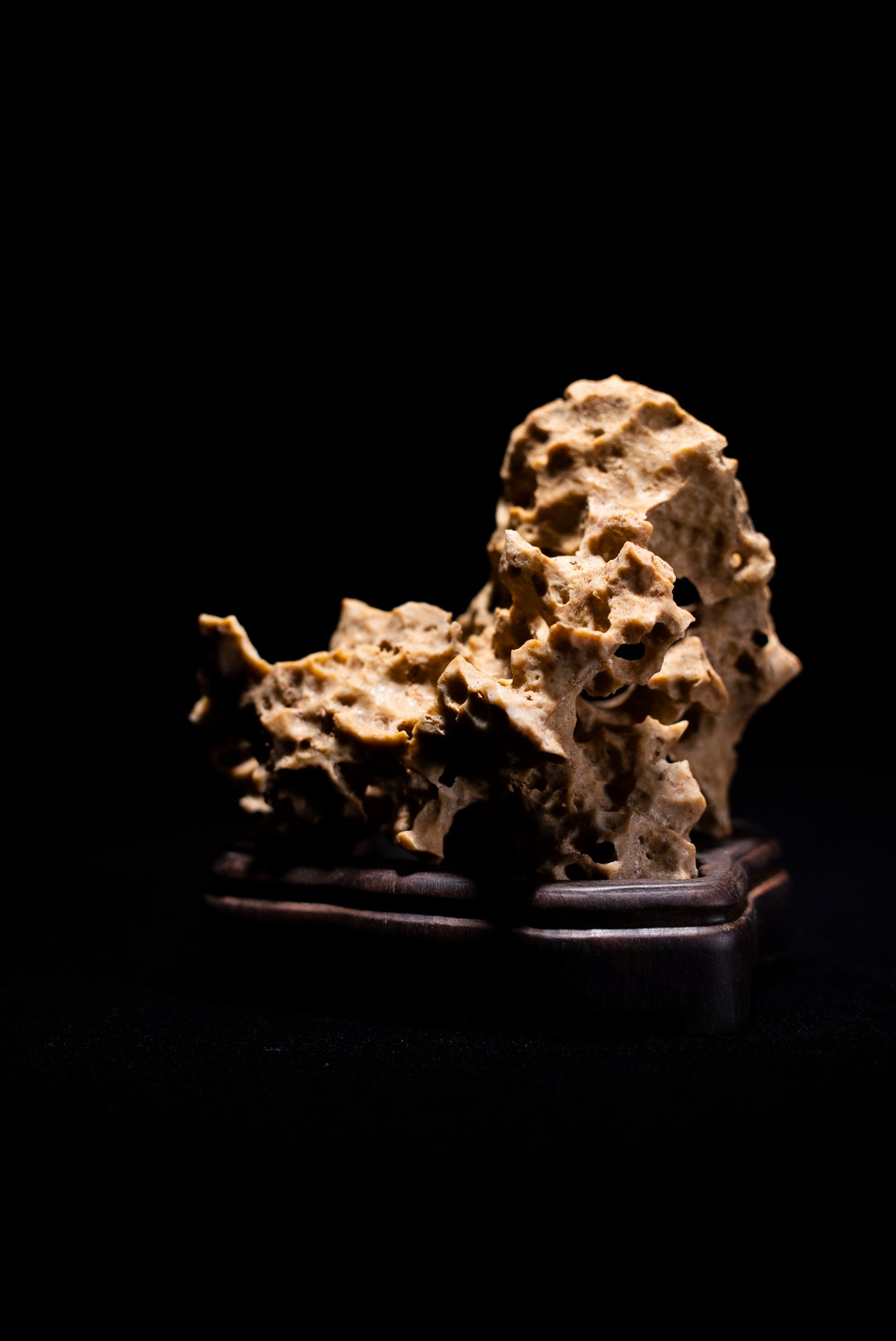 賞石擺件/湘西紫玲瓏 - 黃金甲香爐 Golden Xiangxi Taihu Stone Incense Burner