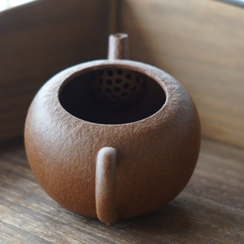 Clasp-lid Purple Clay Teapot