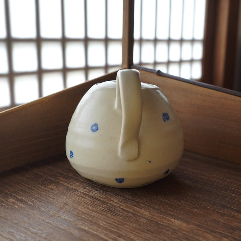 Crayon-painted Ceramic Dragon Egg Teapot