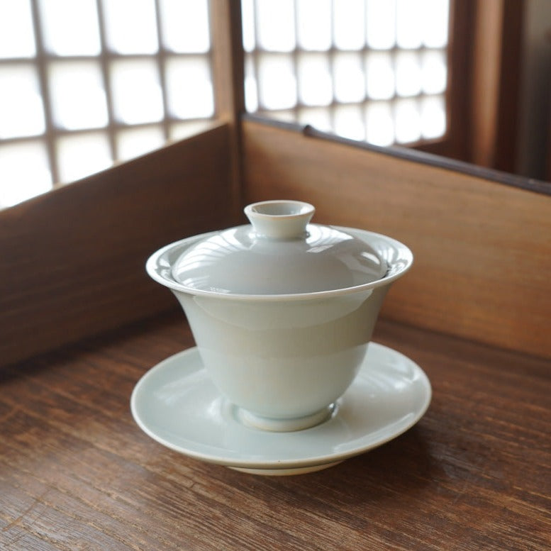 Light blue ceramic bowl