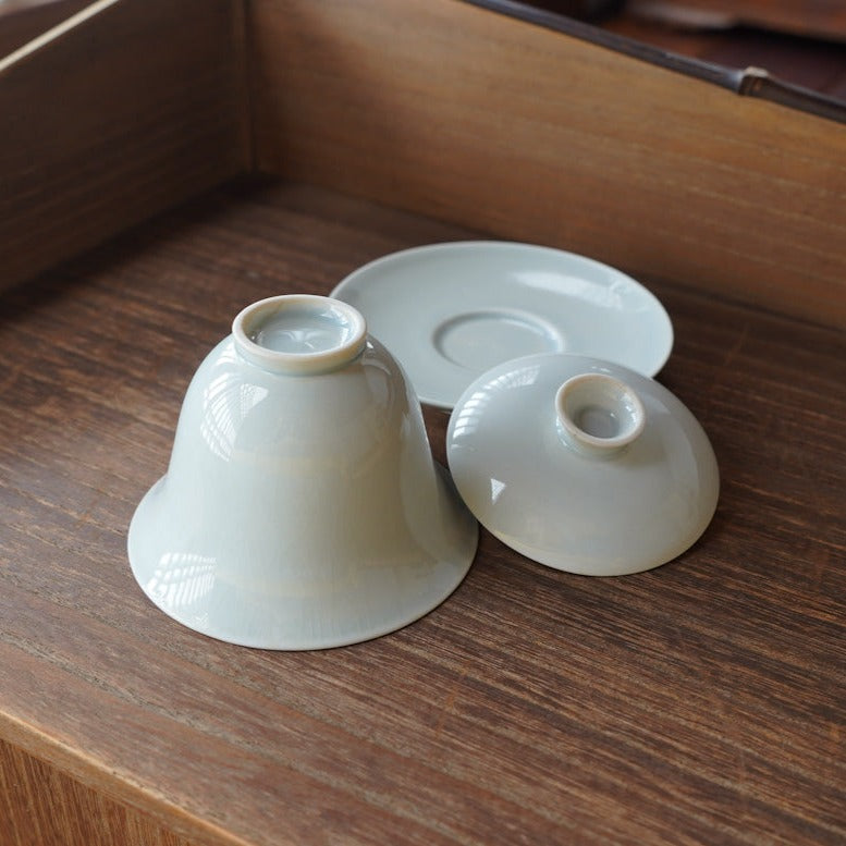 Light blue ceramic bowl