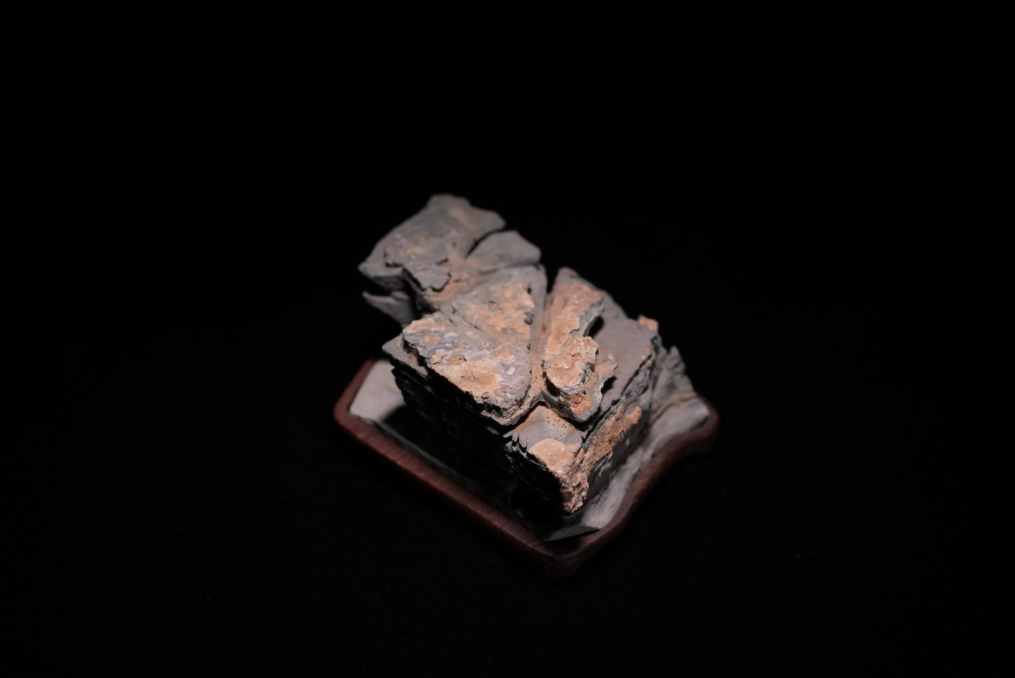 賞石擺件/靈璧石-滴水蓮花
