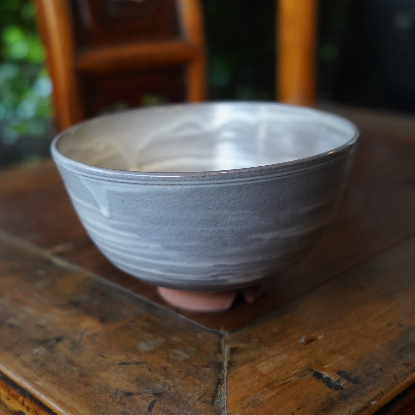 刷毛目陶抹茶碗