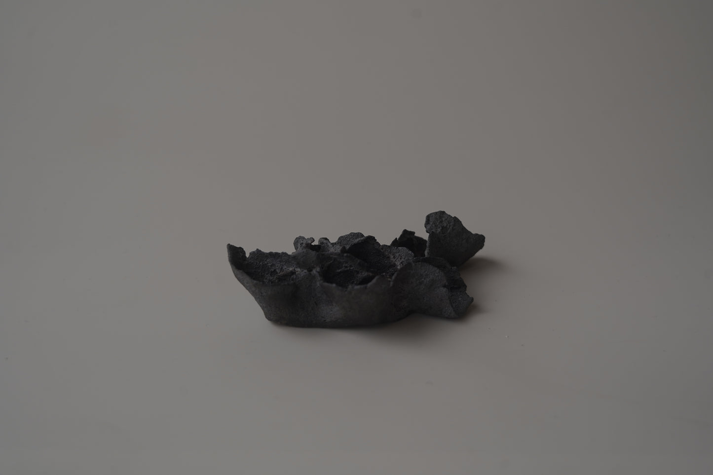 手捏茶匙枕 -立體花-小/灰黑色