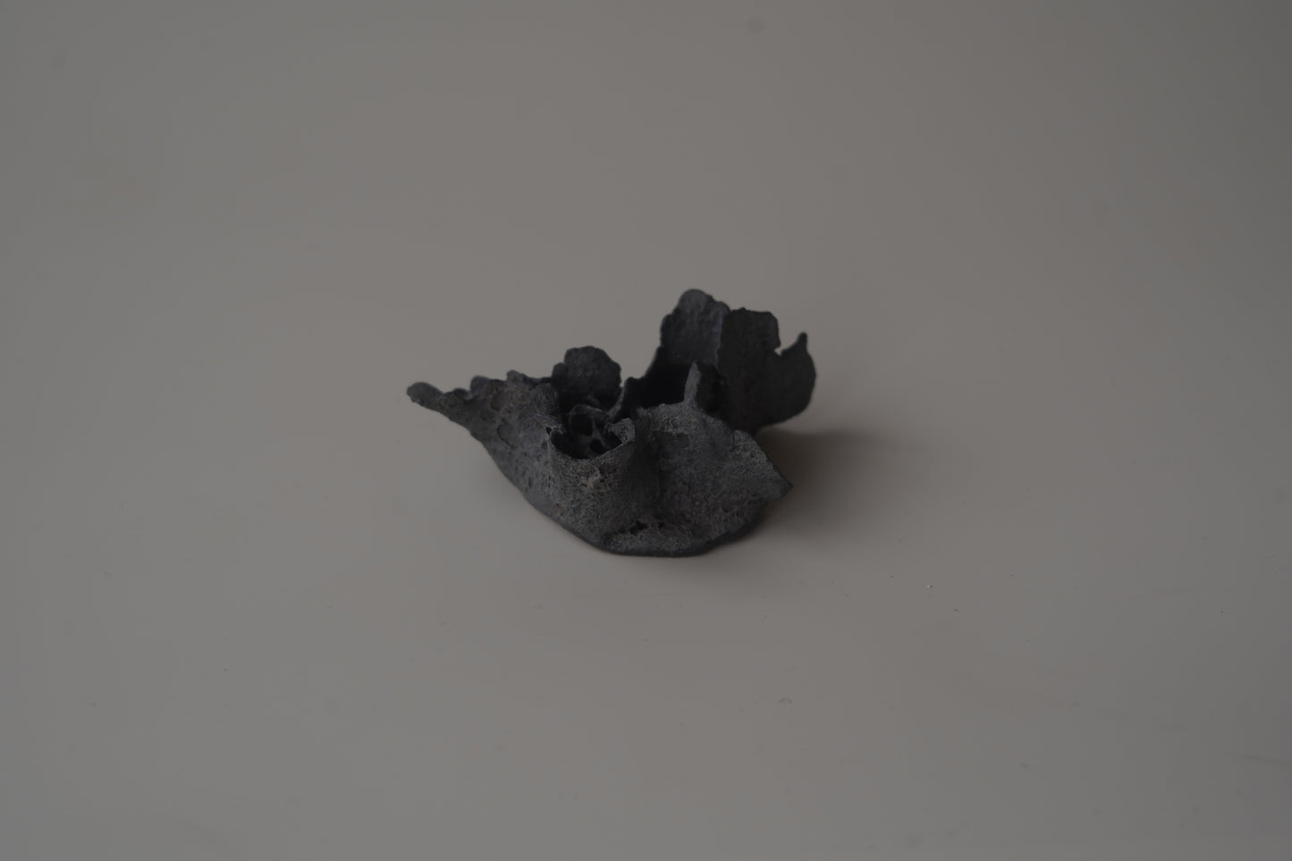 手捏茶匙枕-立體花-小/灰黑色