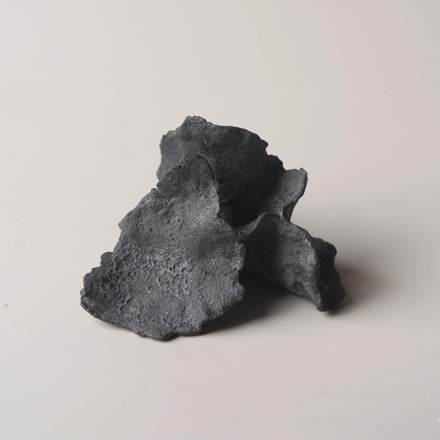 手捏造型擺件-立體花-小/黑灰色