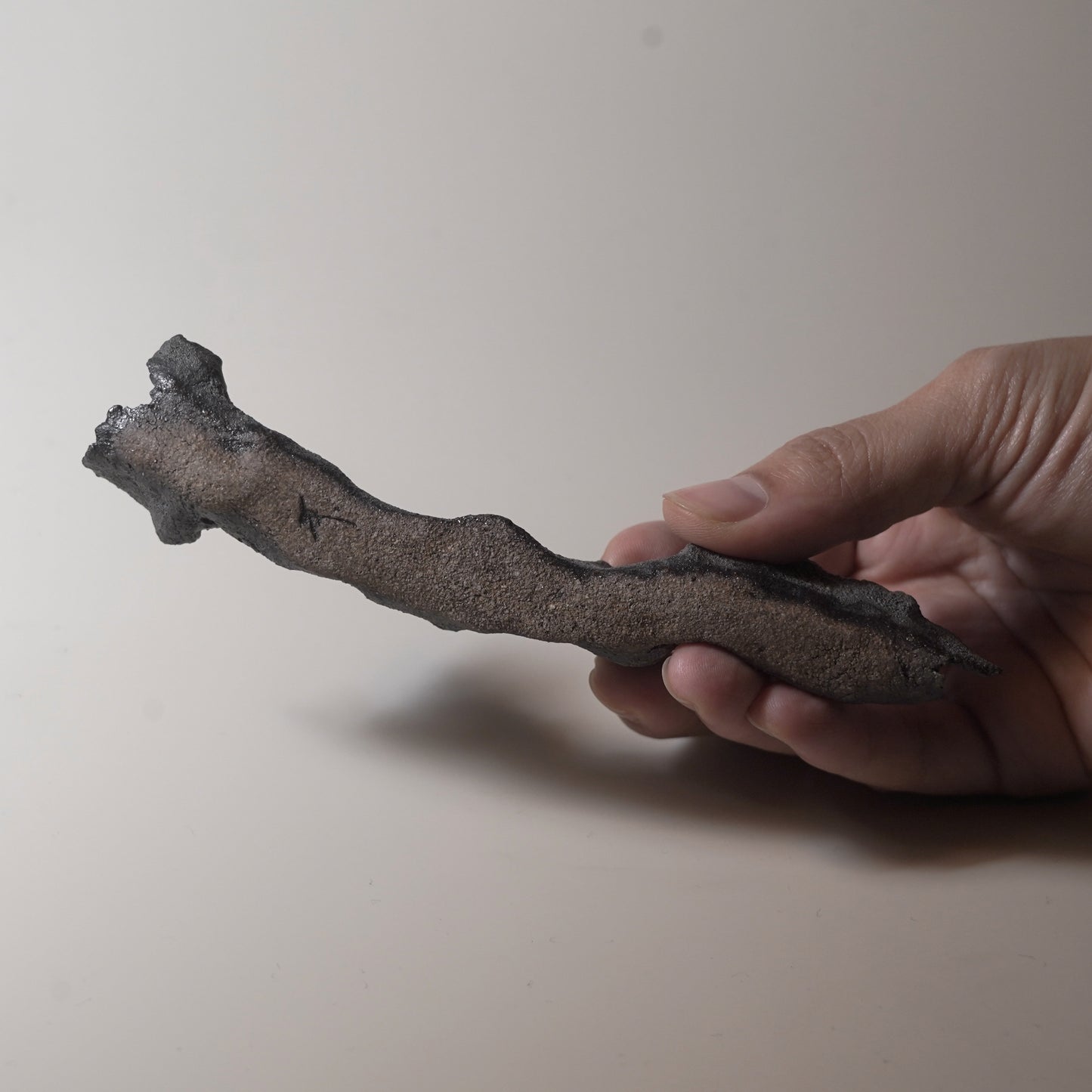有機物長型茶匙枕/黑色