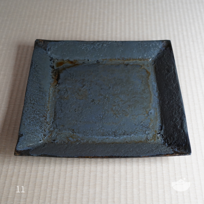 Nikko Hill Lacquer Tea Tray(Blue Gray)