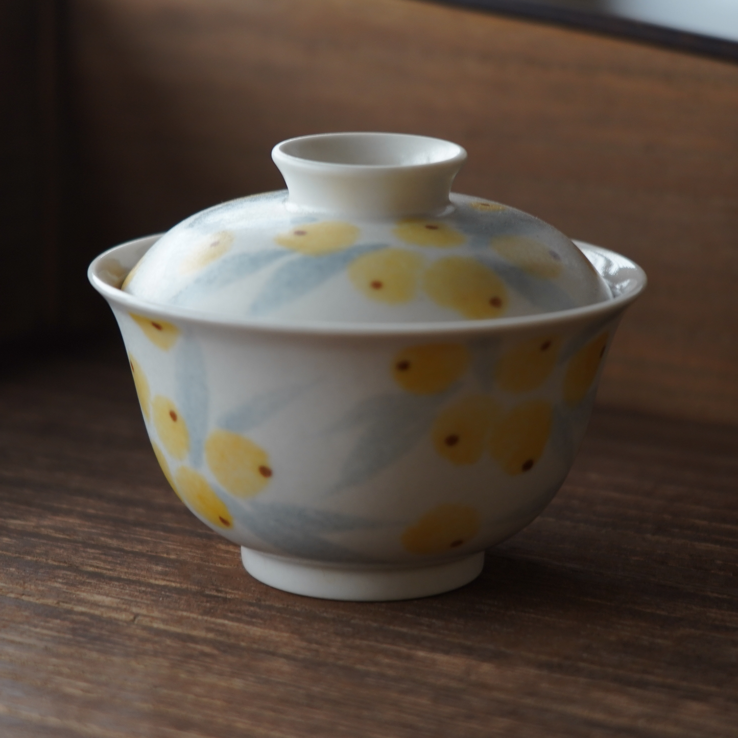 花紋陶瓷蓋碗(兩款)