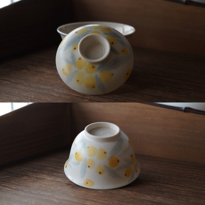 Patterned Ceramic Cover Bowl (Two Types)