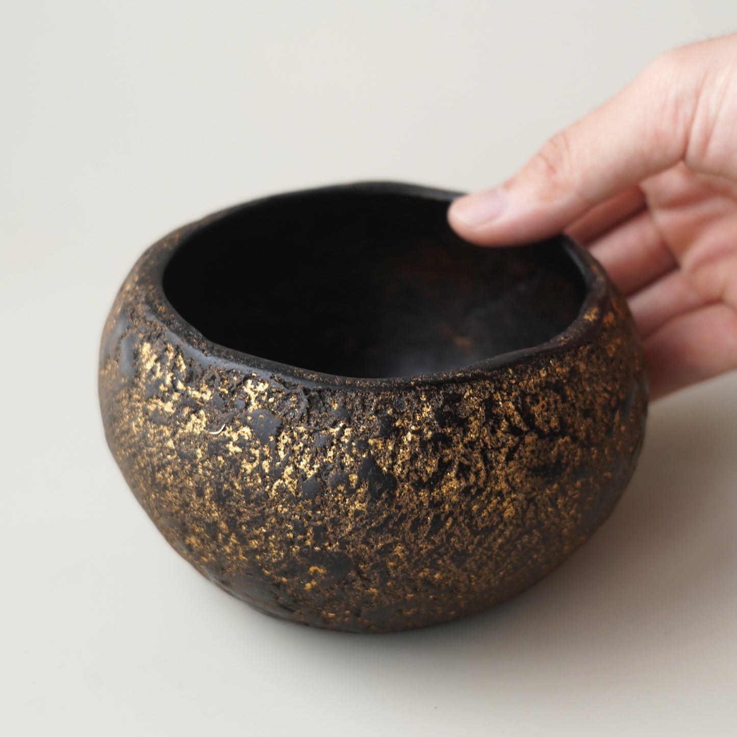漆器｜張耀鑫-脫胎建水(圓扁) 1
