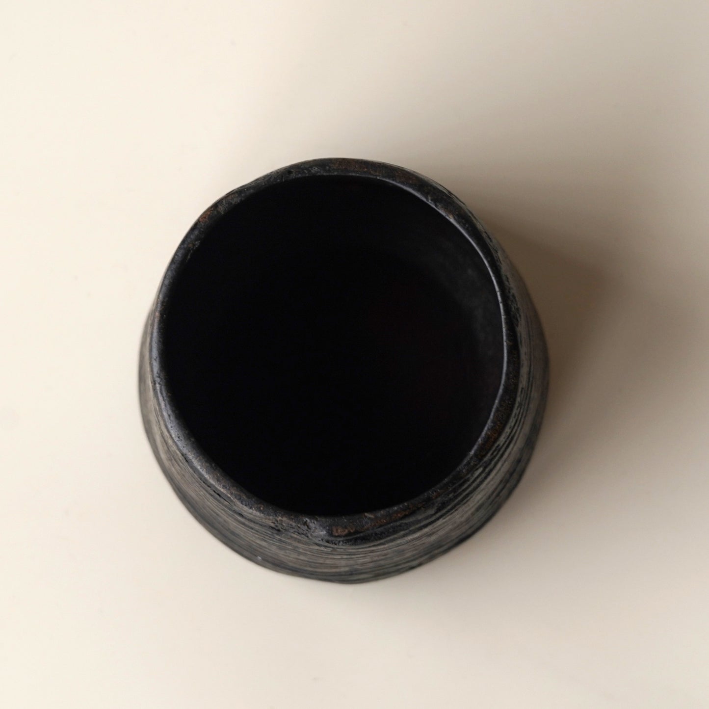 漆器｜張耀鑫-脫胎建水(圓筒型）1