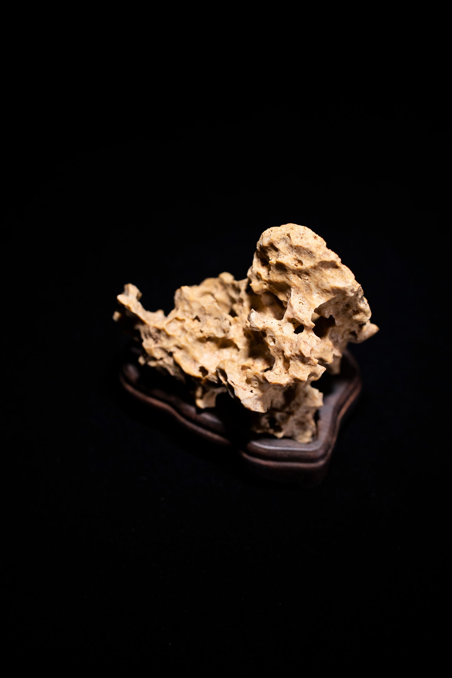 賞石擺件/湘西紫玲瓏 - 黃金甲香爐 Golden Xiangxi Taihu Stone Incense Burner