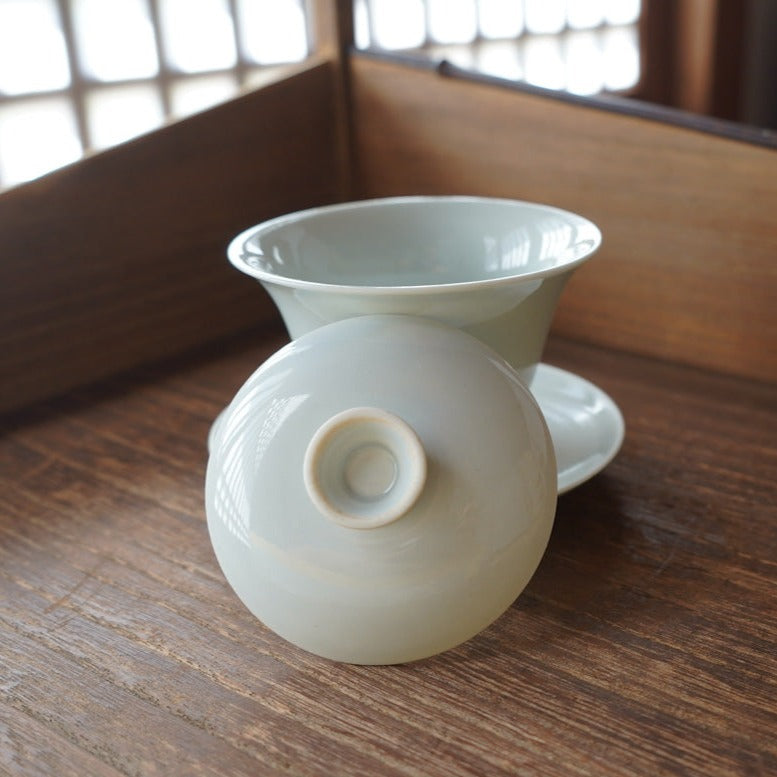 Light blue ceramic bowl
