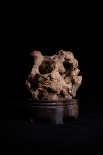 賞石擺件/湘西紫玲瓏 - 香爐球Golden Xiangxi Taihu Stone Incense Burner