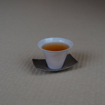 White porcelain ultra-thin hand-drawn hat cup (tall)
