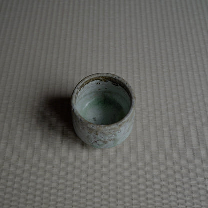 茶道/陶瓷杯(伊賀柴燒/圓口/粉白色)(B款)