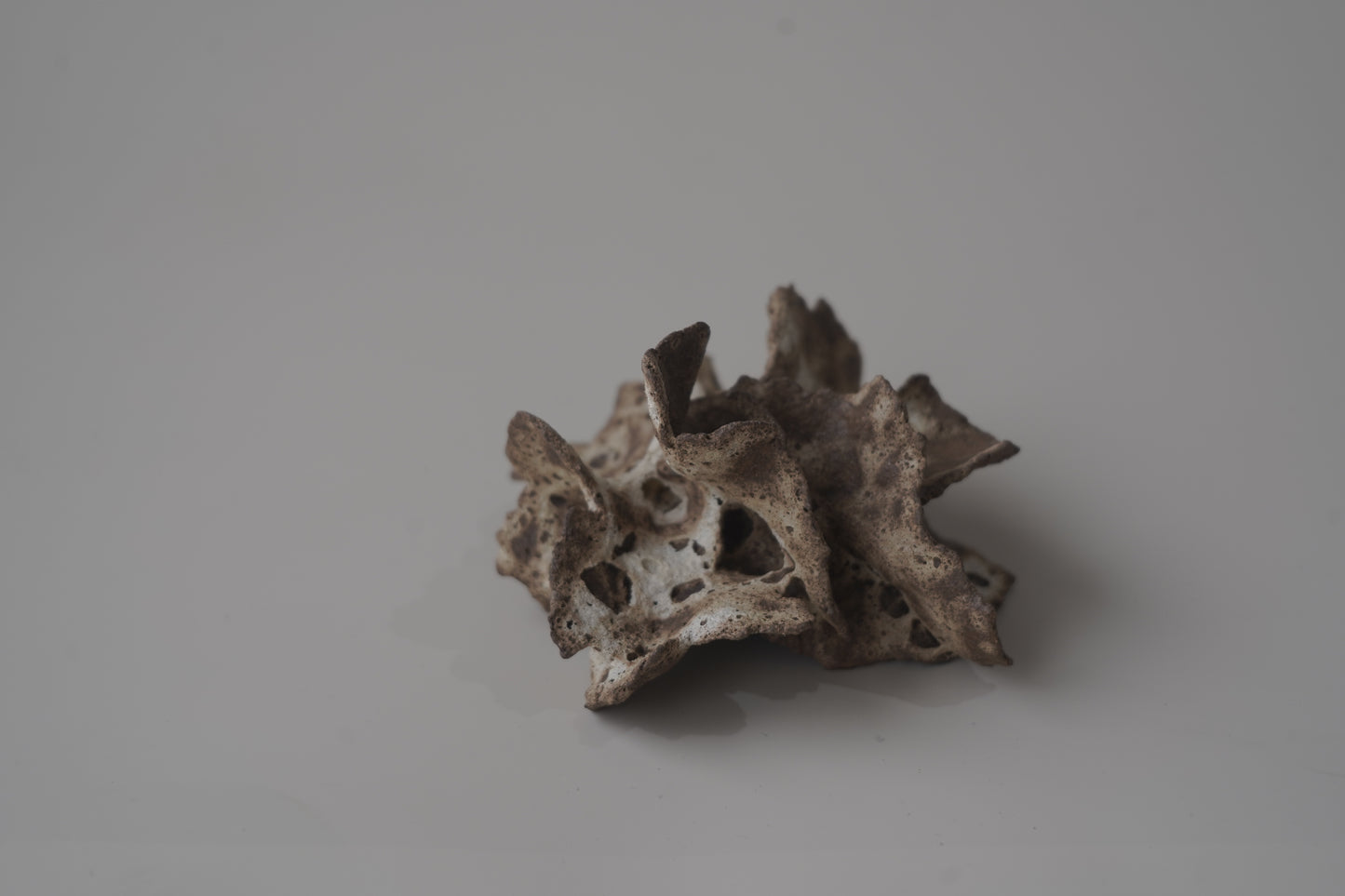 手捏木耳裝飾物-立體花-大/白咖色