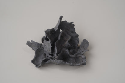 手捏木耳裝飾物-立體花-大/灰黑色