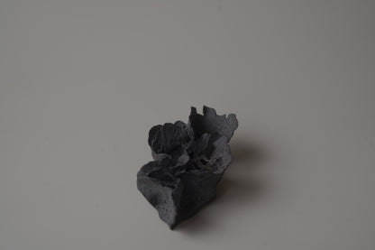 手捏茶匙枕-立體花-小/灰黑色