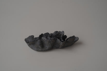 手捏茶匙枕-立體花-小/灰黑色