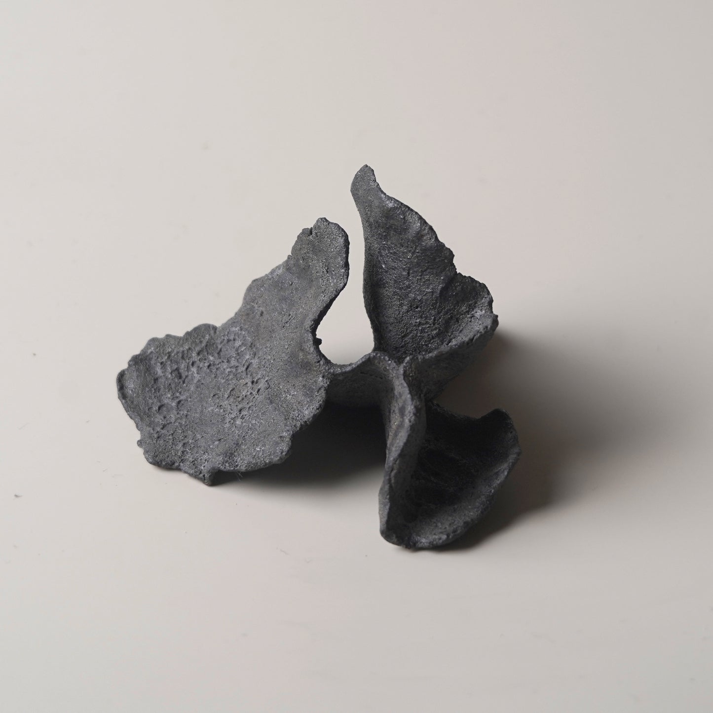 手捏造型擺件-立體花-小/黑灰色