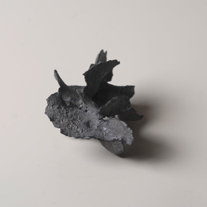 手捏造型擺件-立體花-小/黑灰色