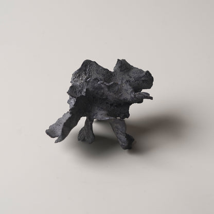 手捏造型擺件-立體花-小/黑灰色