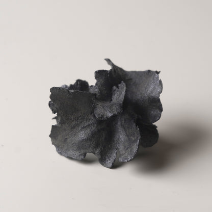 手捏造型擺件-立體花-小/黑灰色