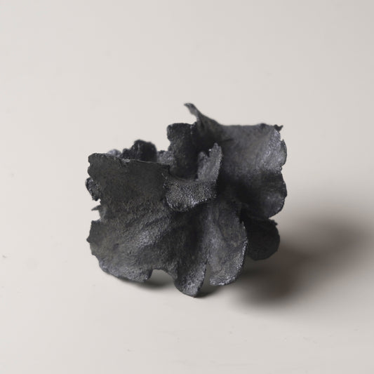 手捏造型擺件-立體花-小/黑灰色
