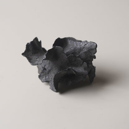 手捏造型擺件-立體花-小/黑灰色