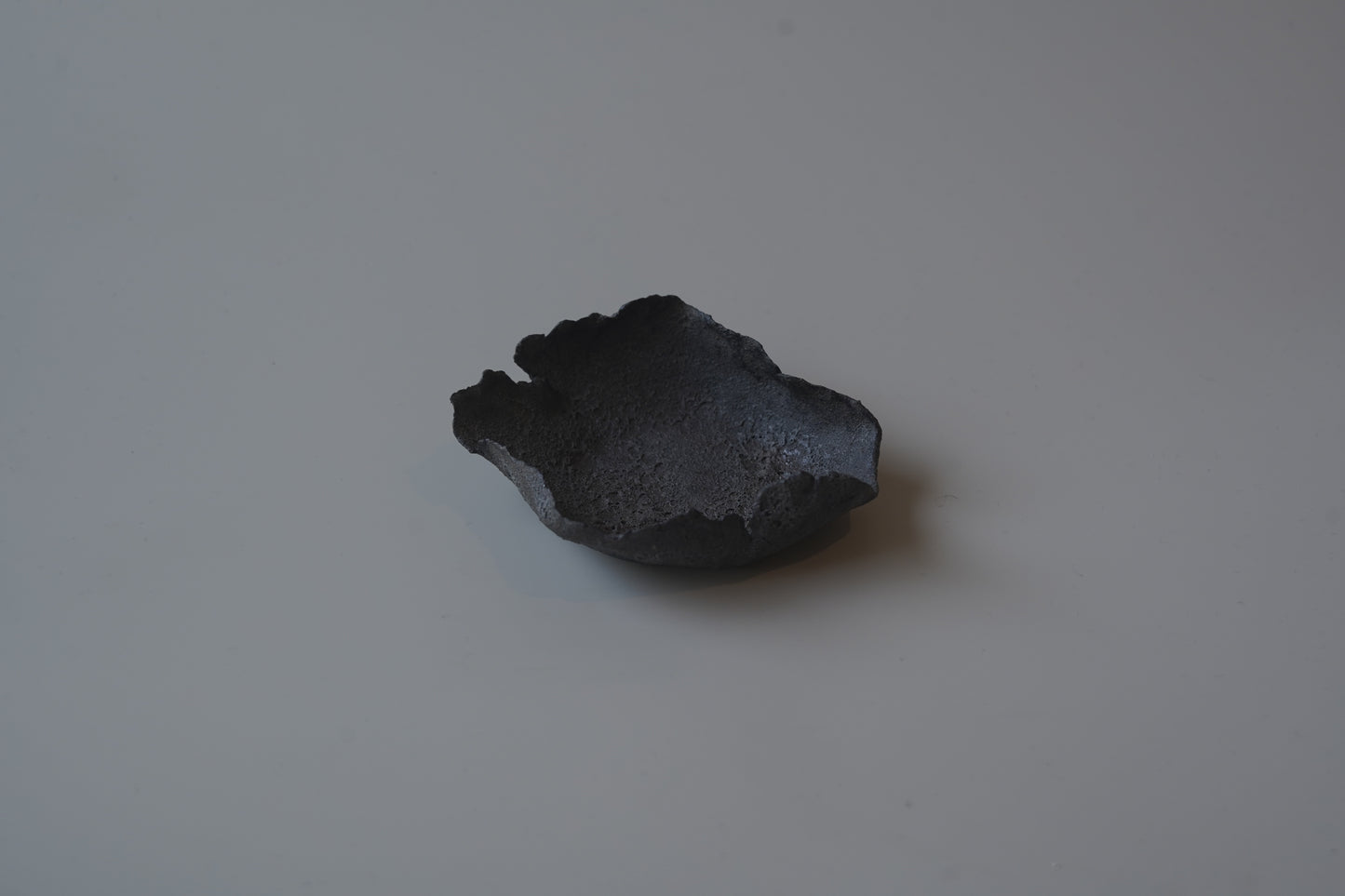 葉型燭台/黑色