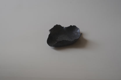 葉型燭台/黑色