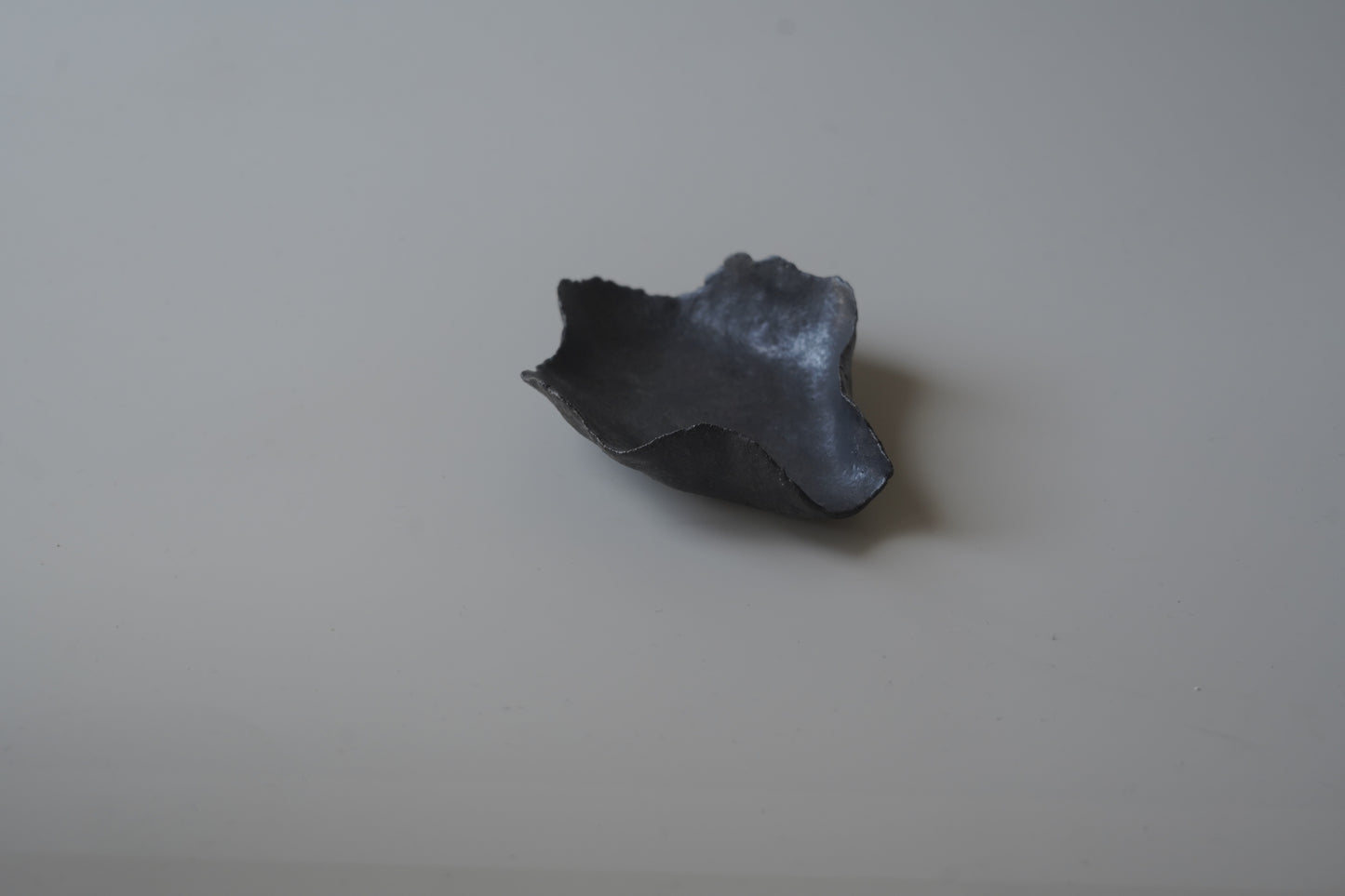 葉型燭台/黑色