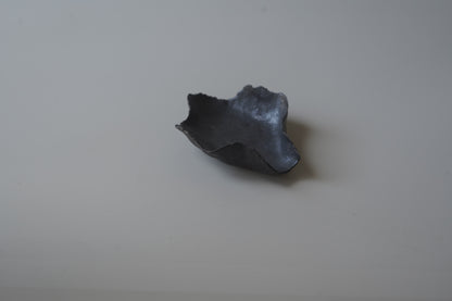 葉型燭台/黑色