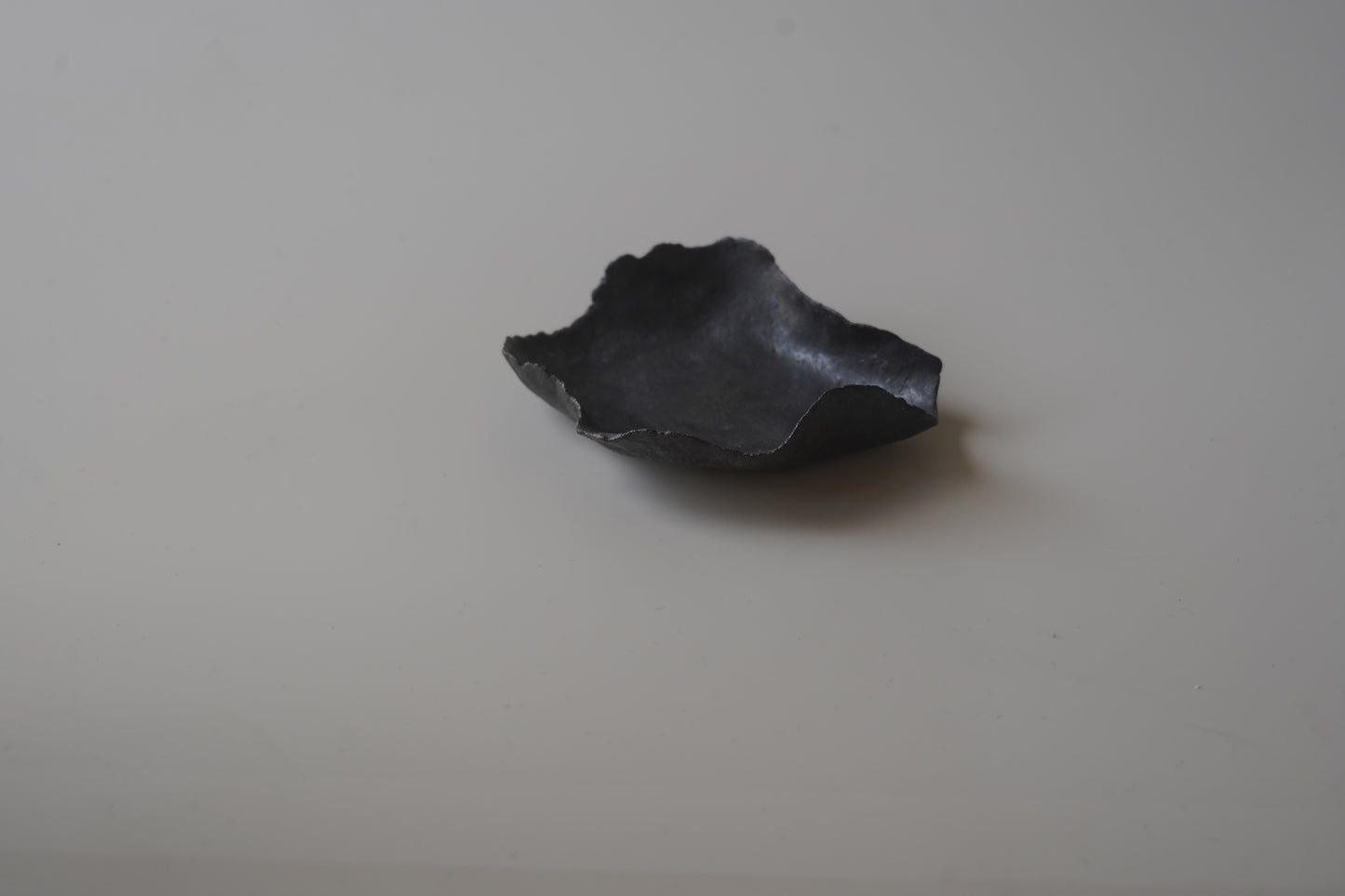 葉型燭台/黑色