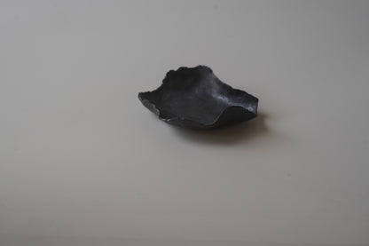 葉型燭台/黑色