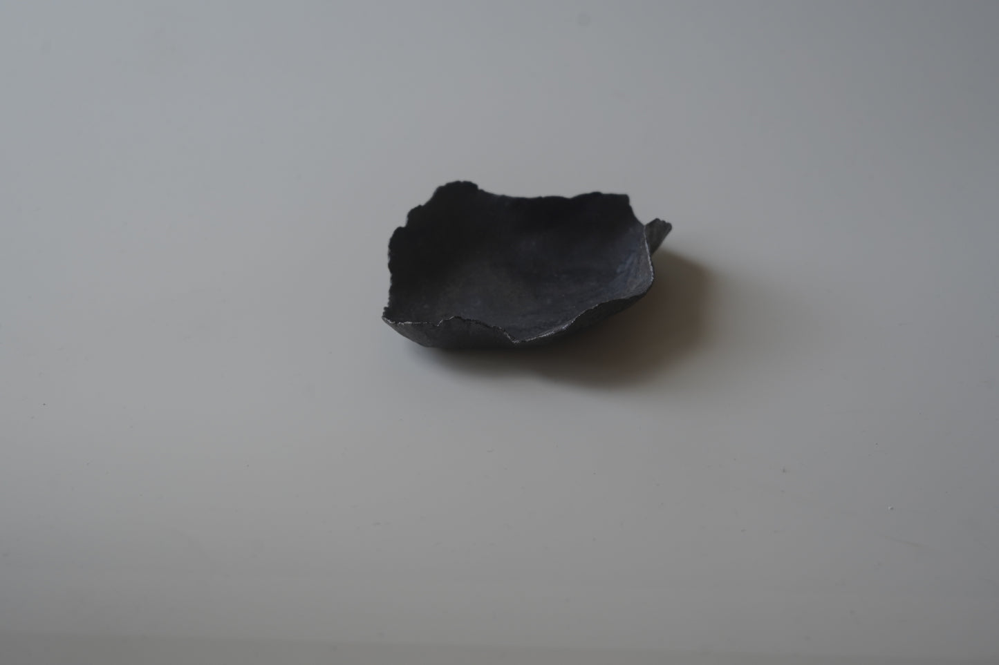 葉型燭台/黑色