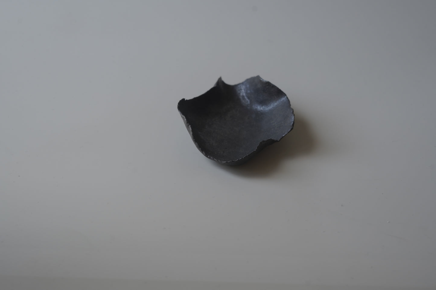 葉型燭台/黑色