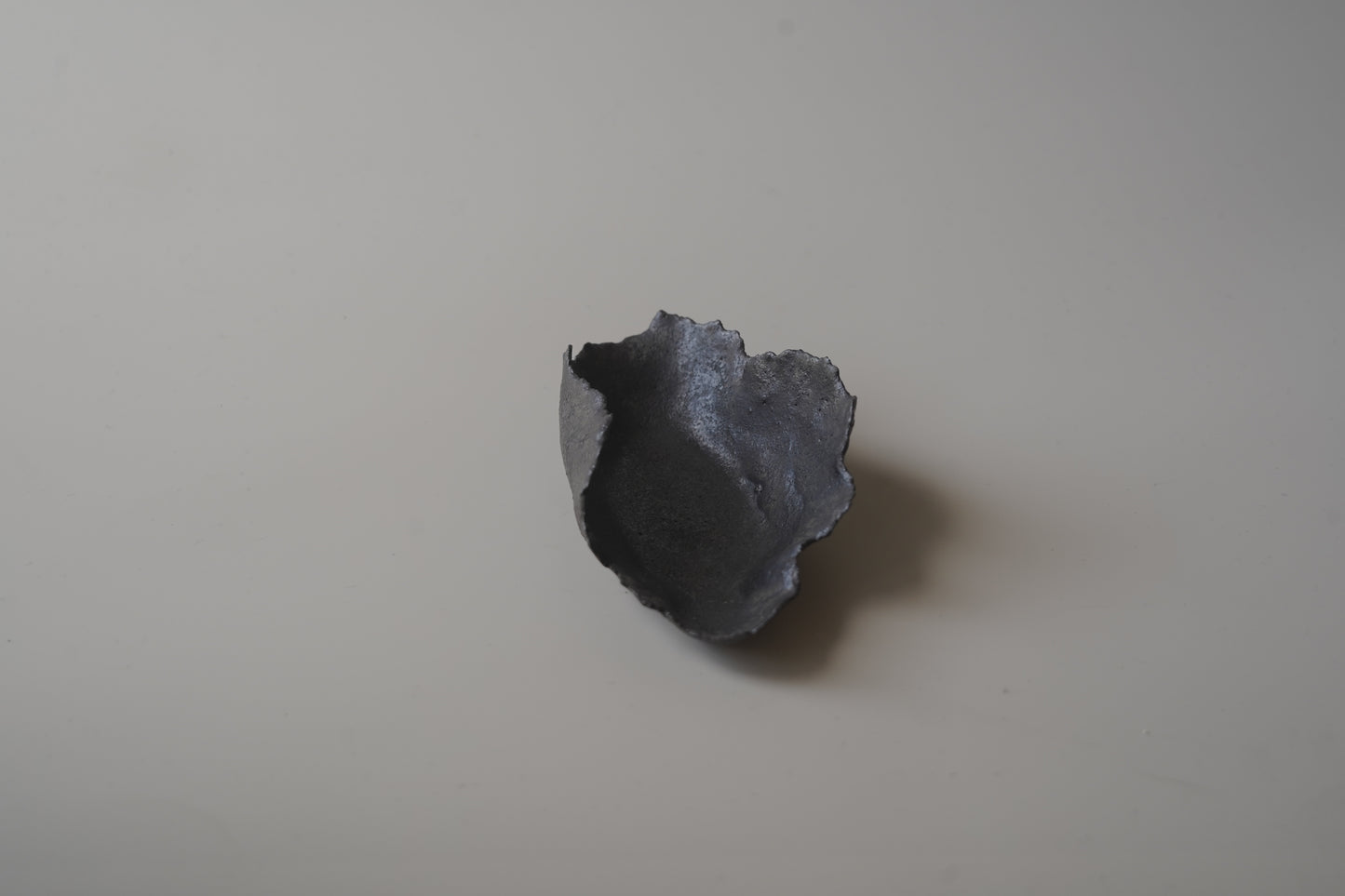葉型燭台/黑色