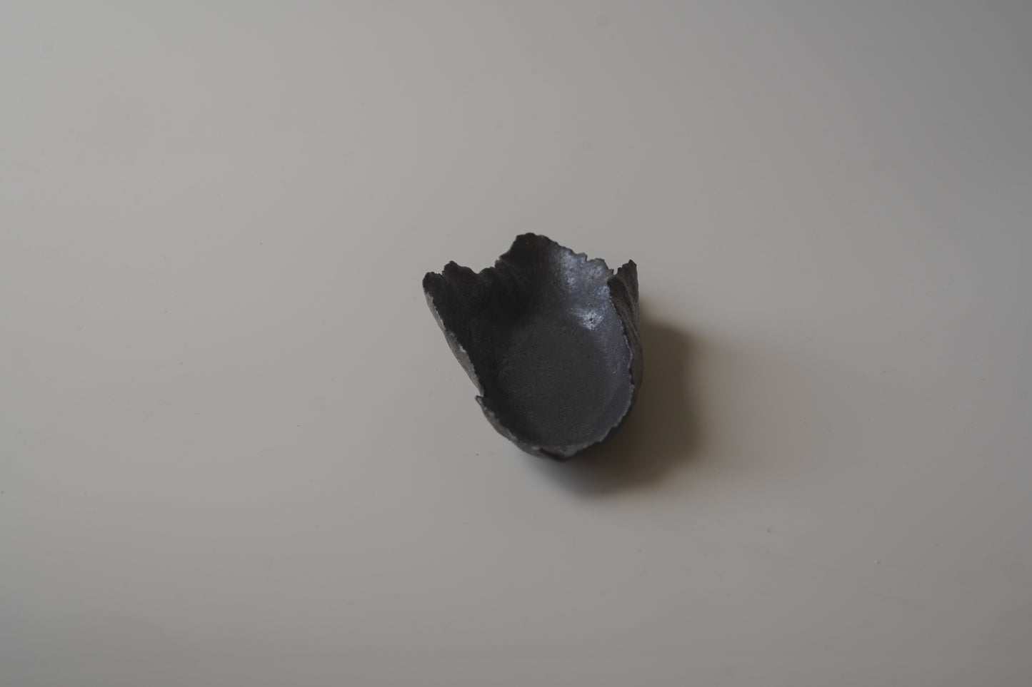 葉型燭台/黑色