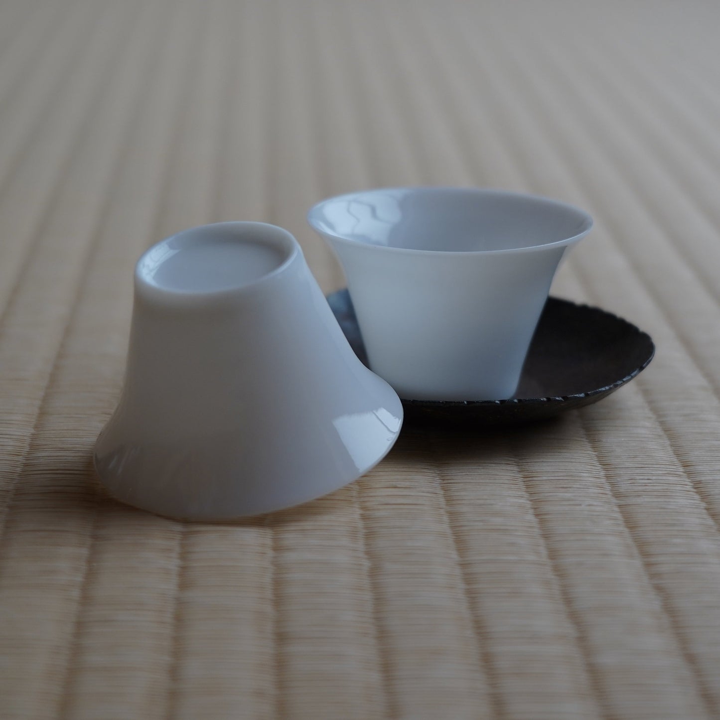 White Porcelain Thin-bodied Conical teacup
