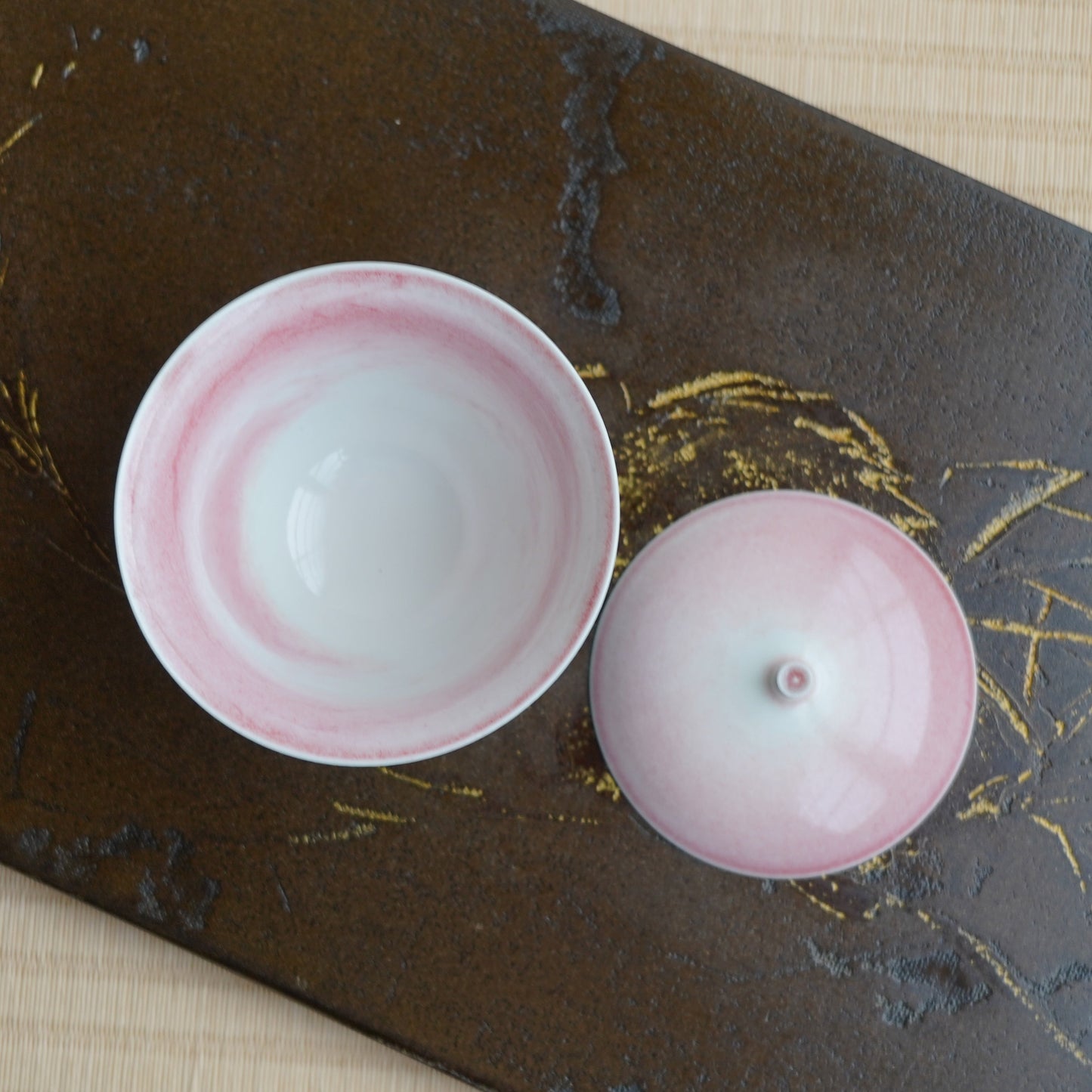 High-Temperature Reduction Fired Blue Glaze Ceramic tea bowl